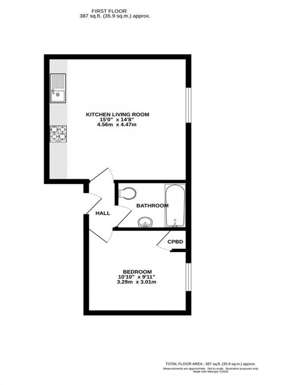 Floorplan for Chapel-En-Le-Frith, High Peak