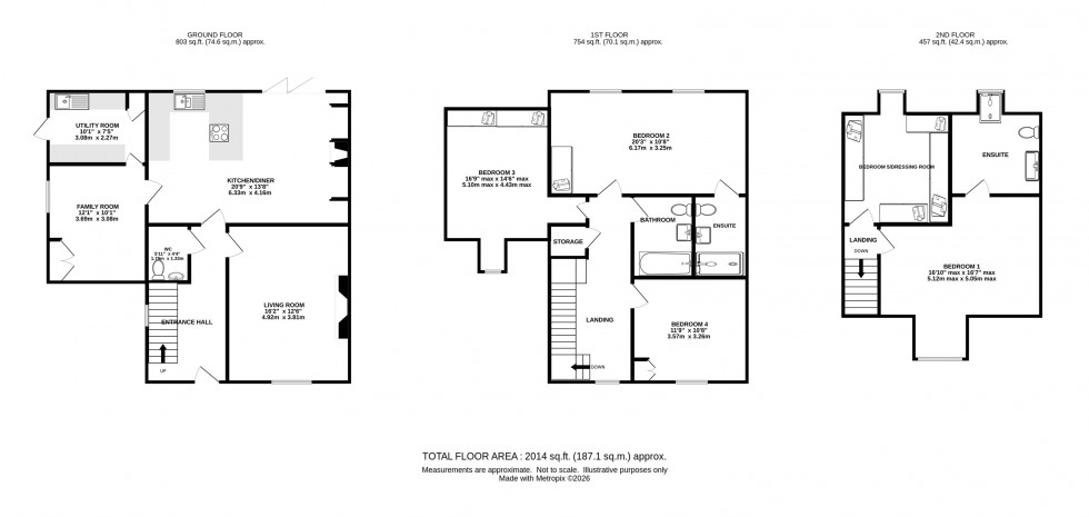 Floorplan for Vale Crescent, Nether Alderley, Macclesfield