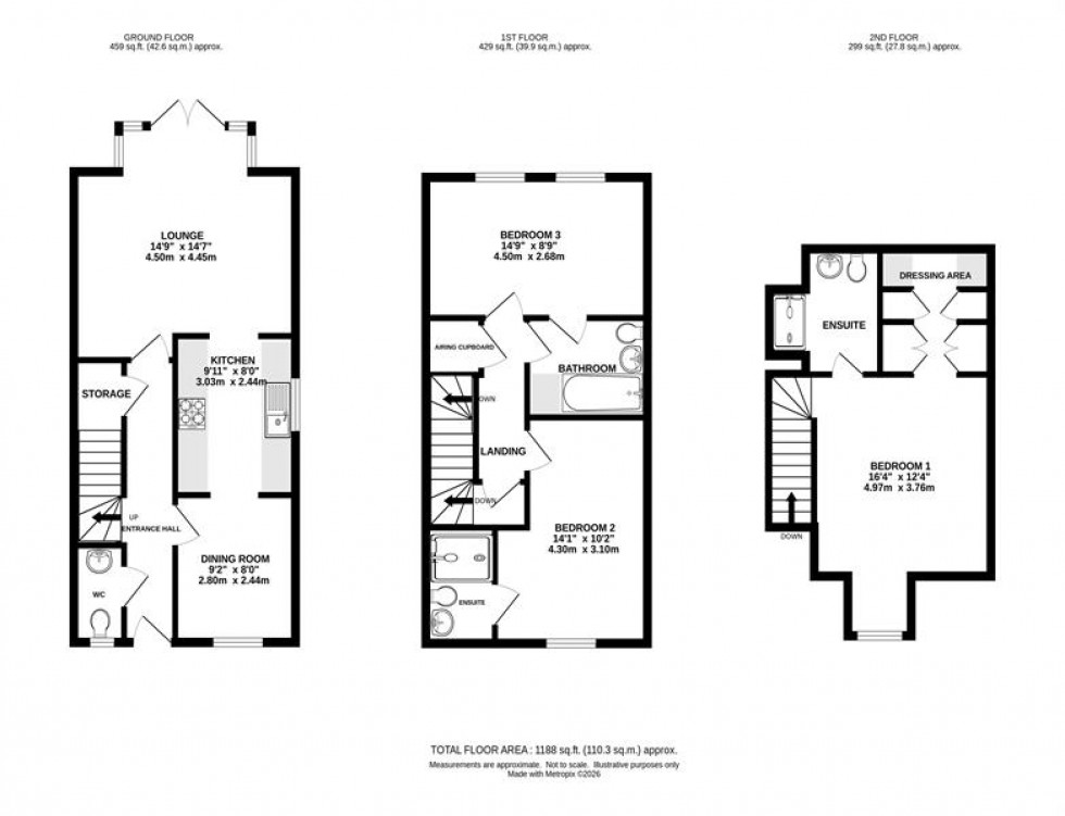 Floorplan for Hamman Drive, Knutsford