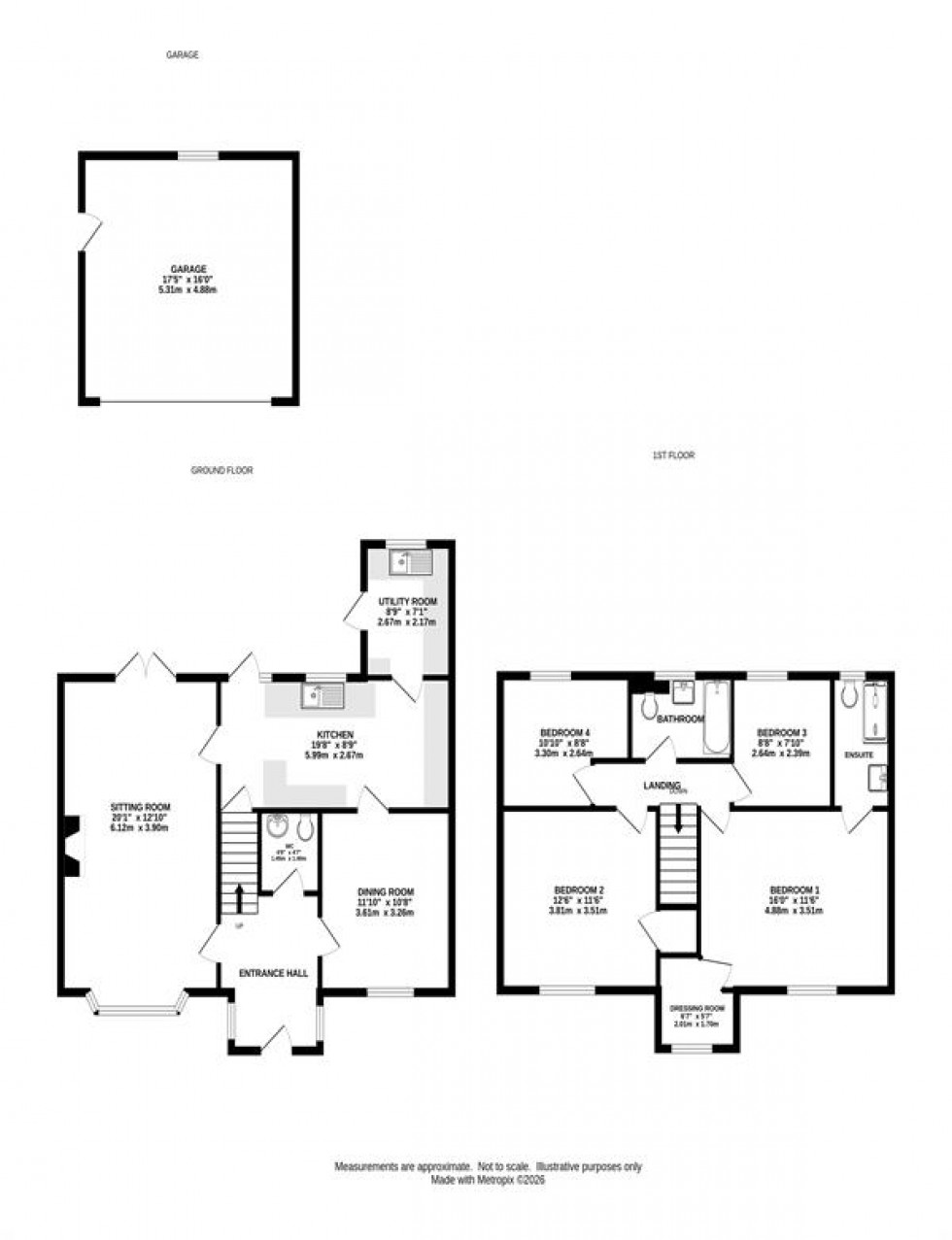 Floorplan for Hockerley Avenue, Whaley Bridge, High Peak