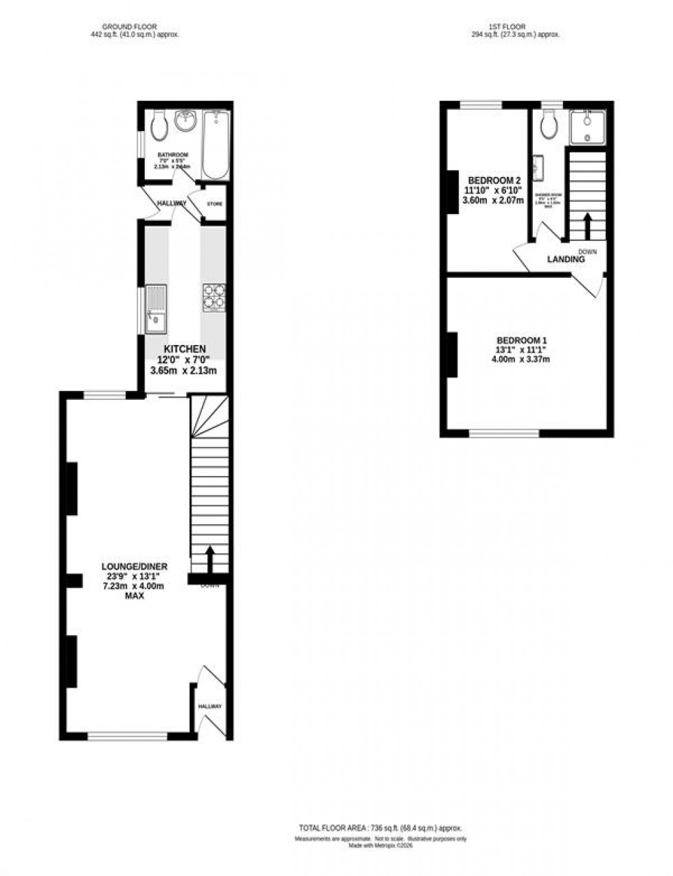 Floorplan for Molyneux Road, Levenshulme