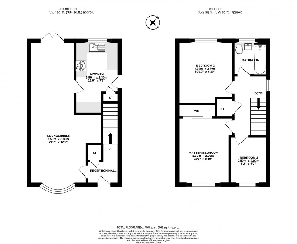 Floorplan for Mallard Way, Winsford