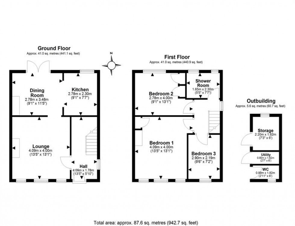 Floorplan for Queens Drive, Helsby, Frodsham