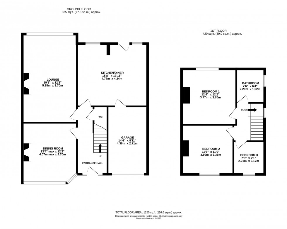Floorplan for Sulby Avenue, Warrington