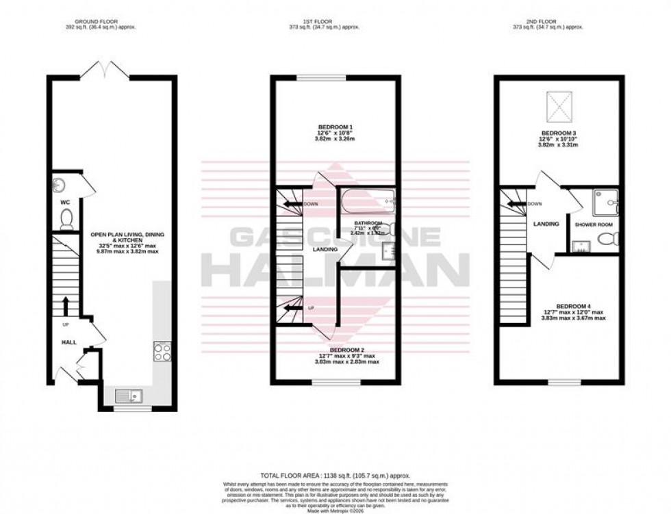 Floorplan for Beechwood Gardens, Heald Green, Cheadle