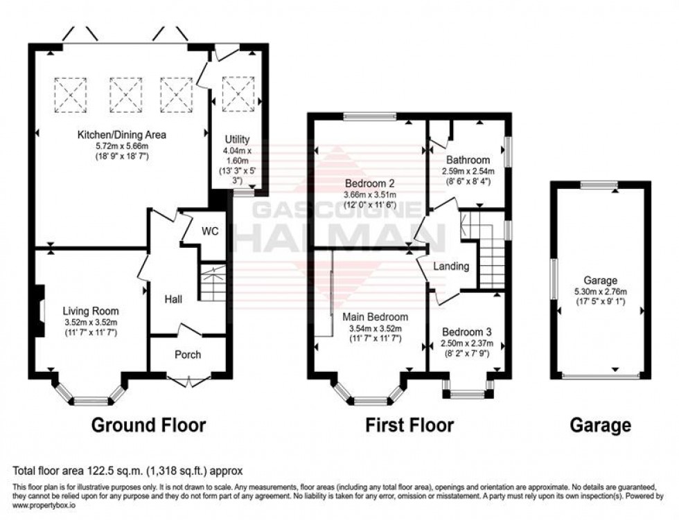 Floorplan for Glandon Drive, Cheadle Hulme