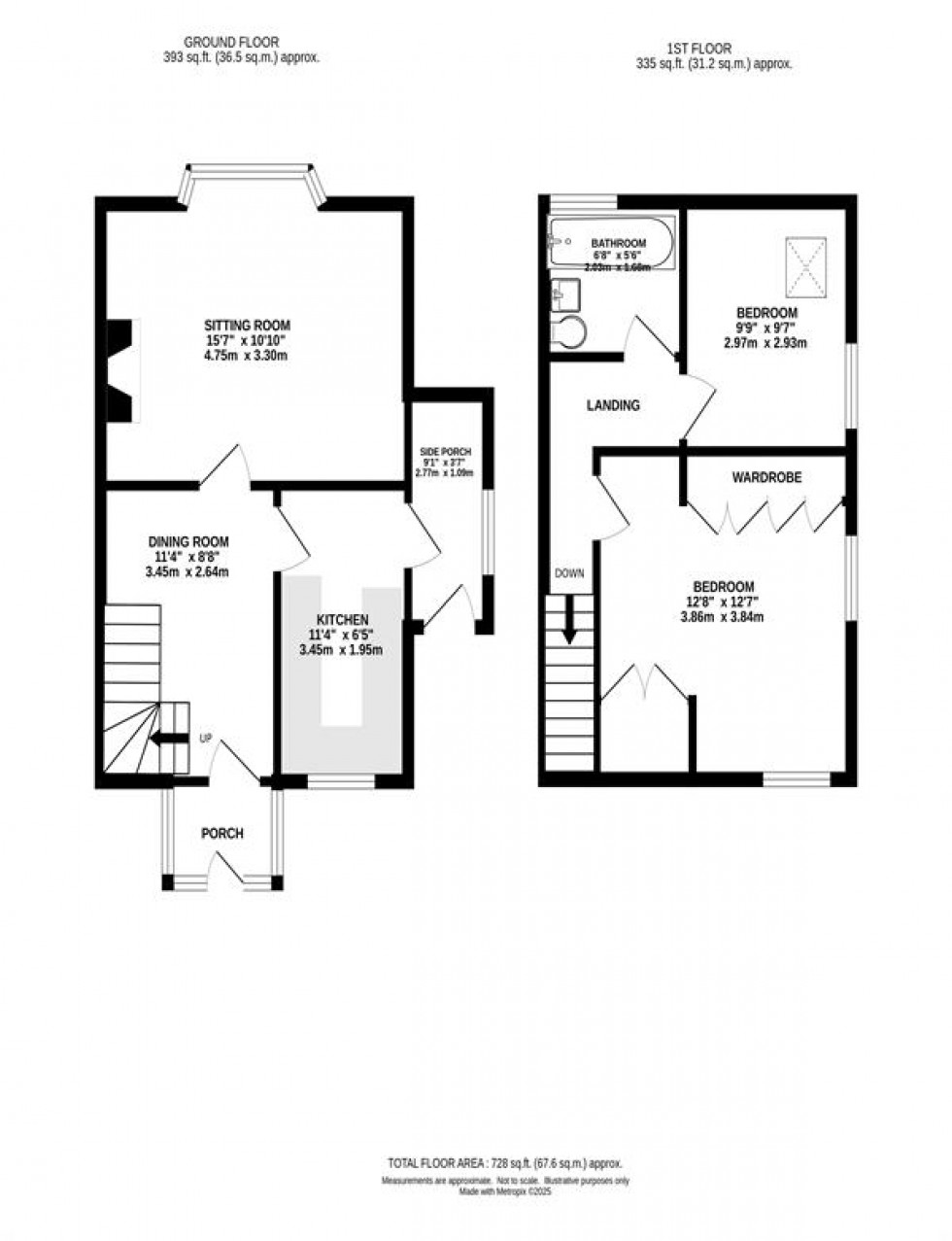 Floorplan for Whaley Bridge, High Peak