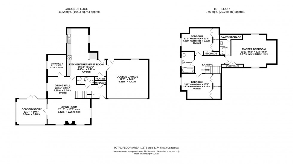Floorplan for Buckbean Way, Goostrey