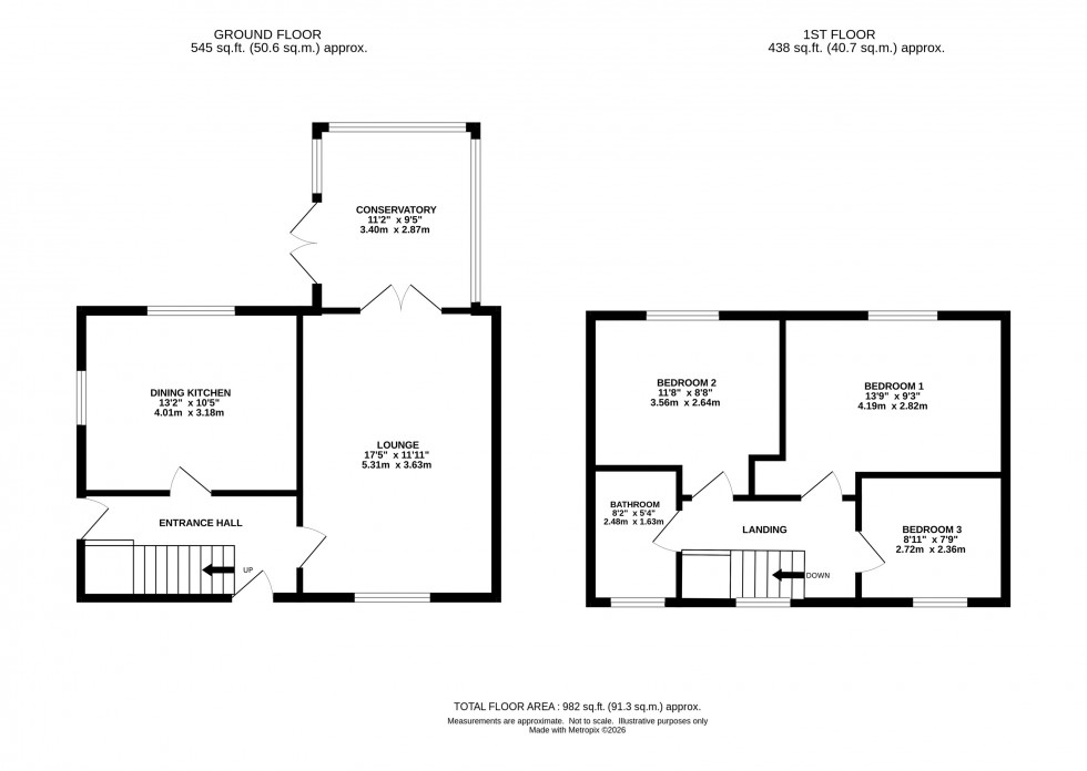 Floorplan for Warford Crescent, Alderley Edge