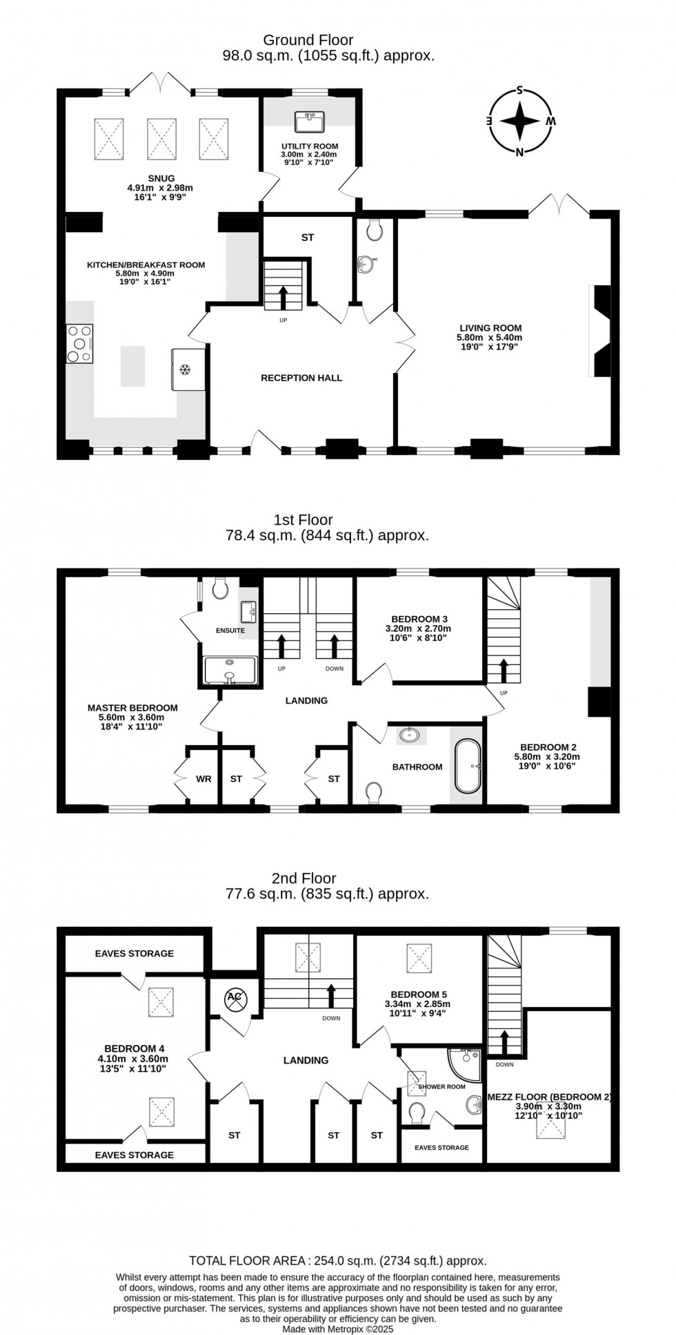 Floorplan for Woodlan Court, Wood Lane, Utkinton, Tarporley