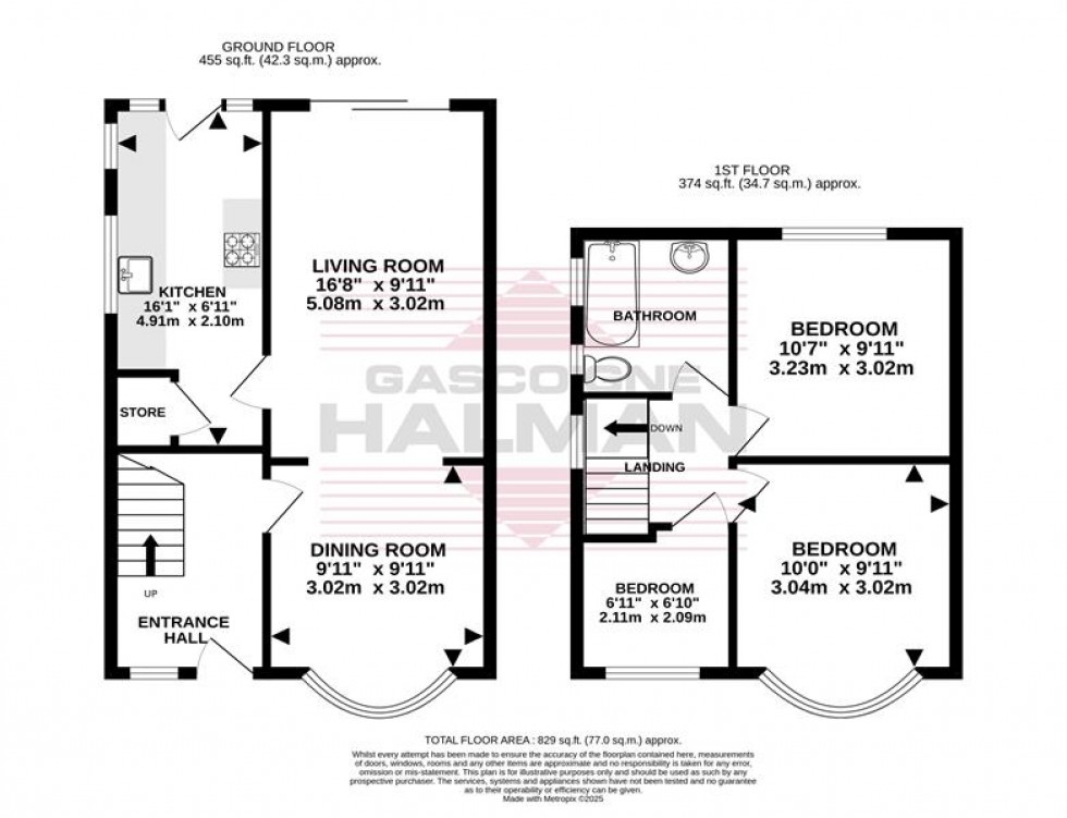 Floorplan for Palmer Avenue, Cheadle