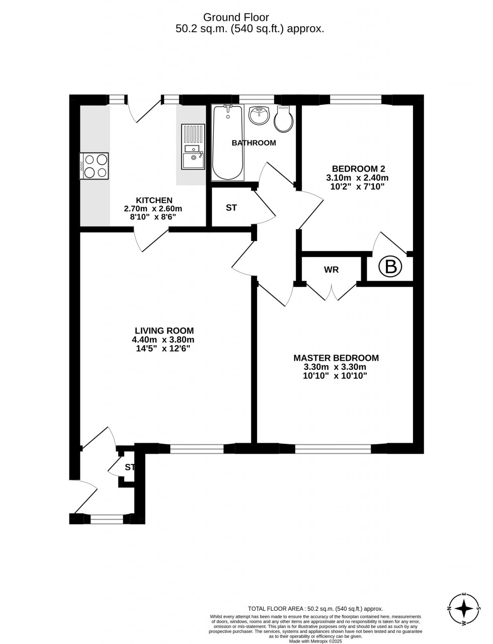 Floorplan for Detached bungalow with corner plot on Kelsborrow Way