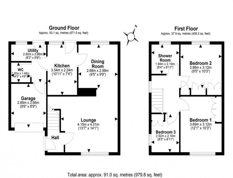 Floorplan for Hallastone Road, Helsby, Frodsham