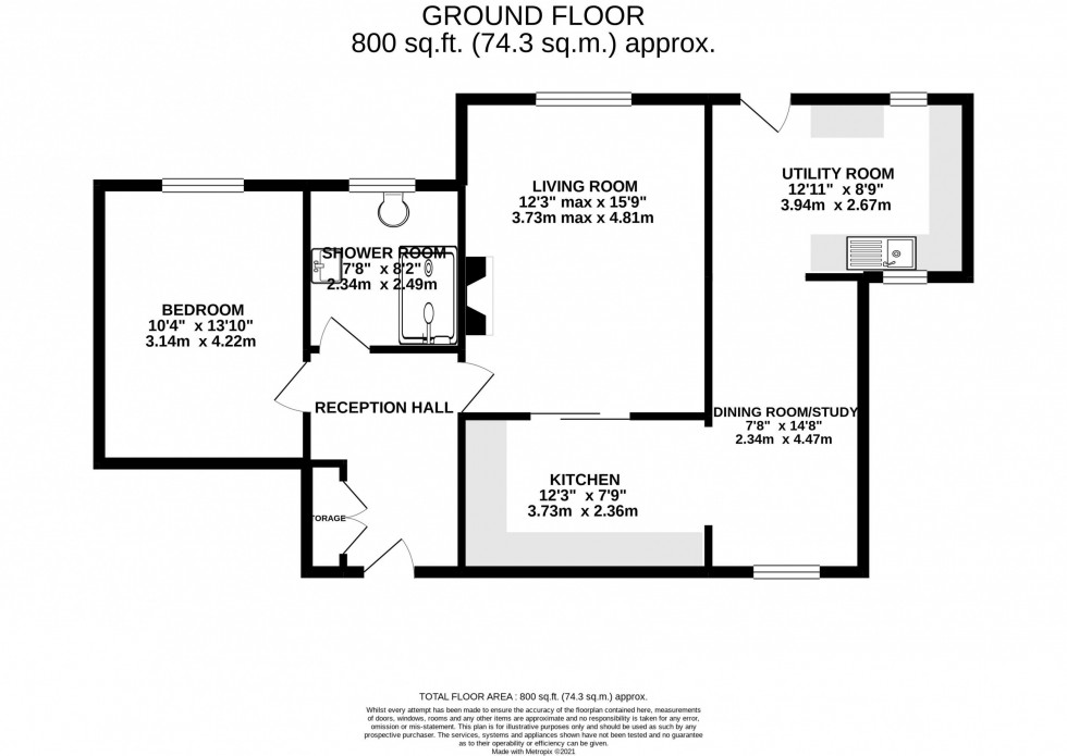Floorplan for Victoria Avenue, Holmes Chapel
