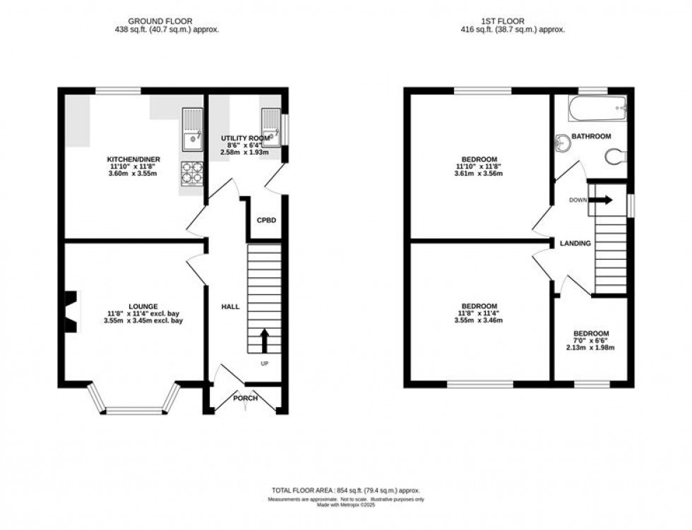Floorplan for Warmbrook Road, Chapel-En-Le-Frith, High Peak