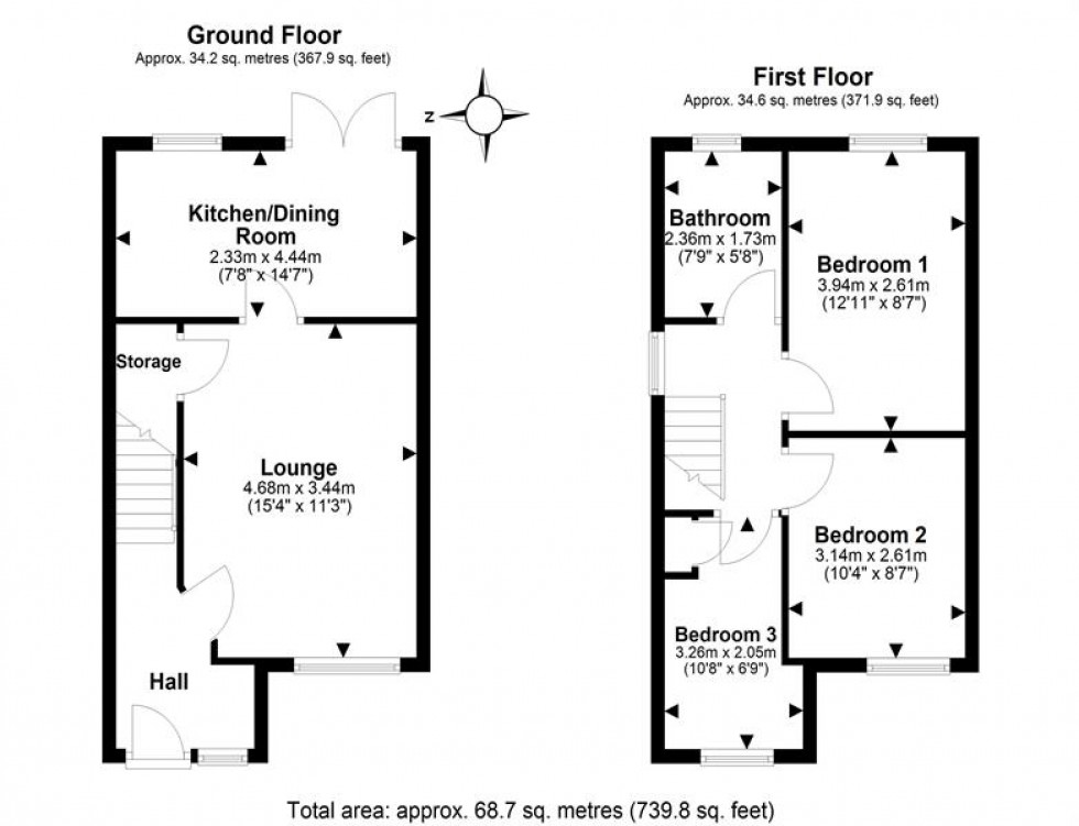 Floorplan for Waterside Drive, Frodsham