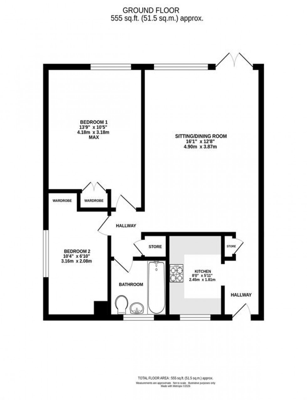 Floorplan for Norris Hill Drive, Heaton Norris
