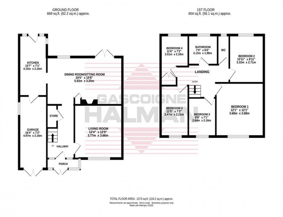 Floorplan for Cherry Walk, Cheadle Hulme