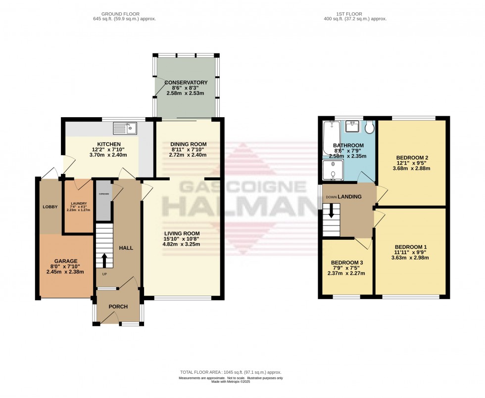 Floorplan for Hawthorn Bank, Hadfield, Glossop