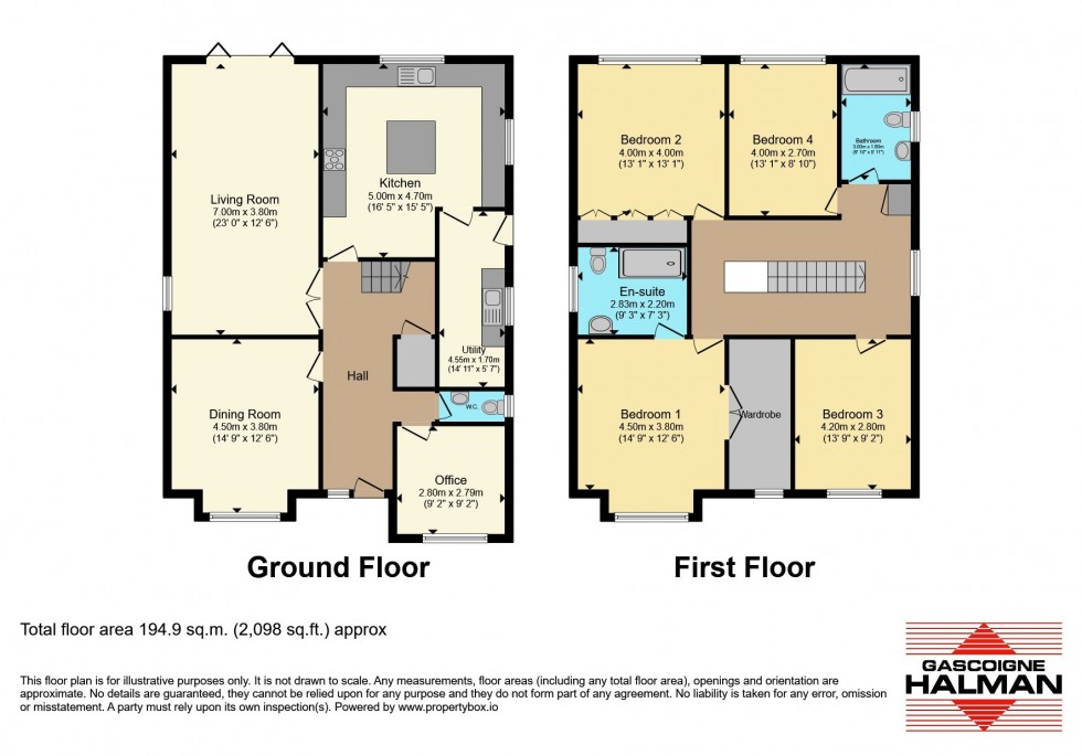 Floorplan for Little Leigh, Northwich