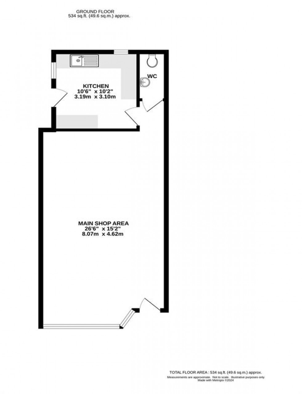 Floorplan for Market Street, Chapel-En-Le-Frith, High Peak
