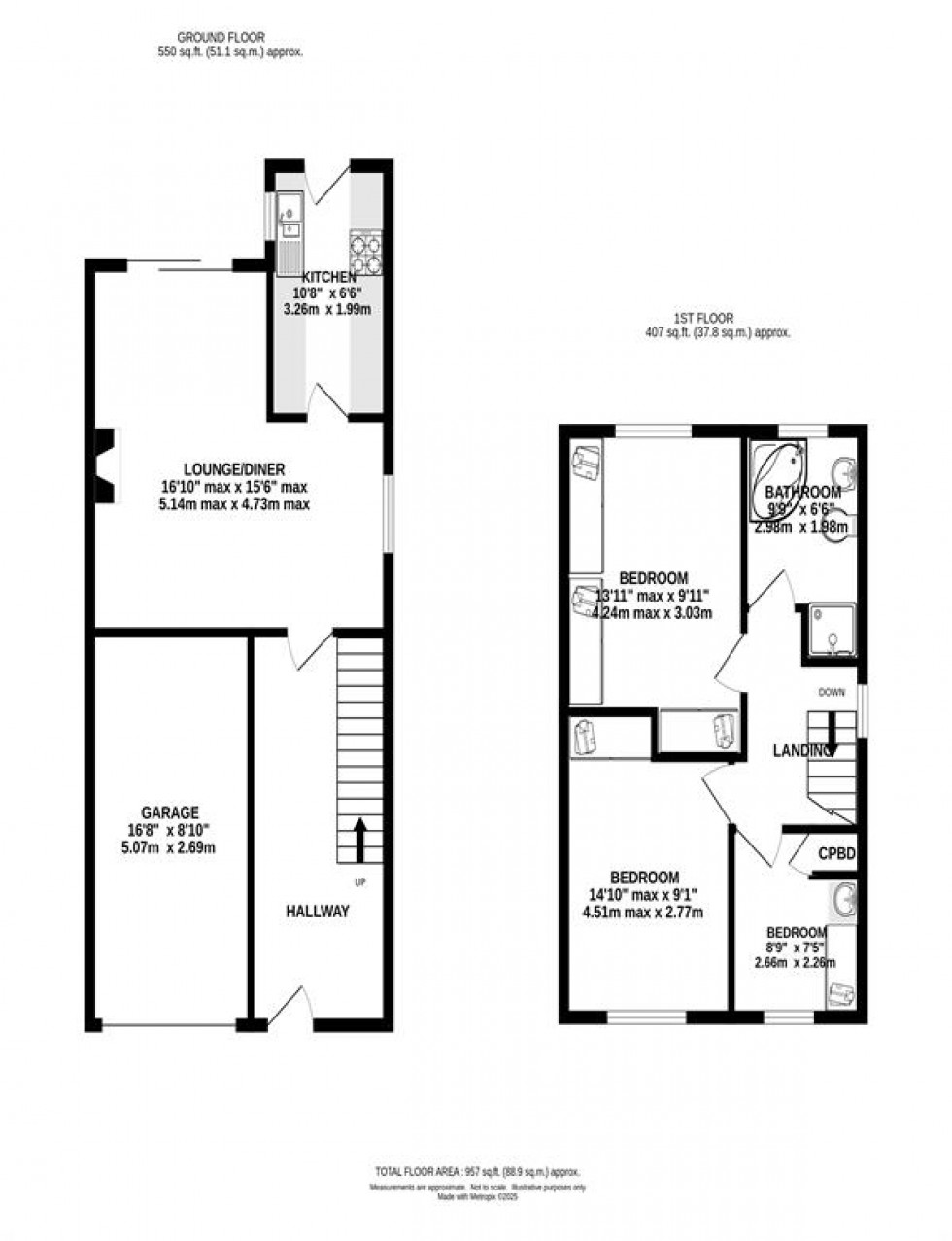 Floorplan for Frith View, Chapel-En-Le-Frith, High Peak
