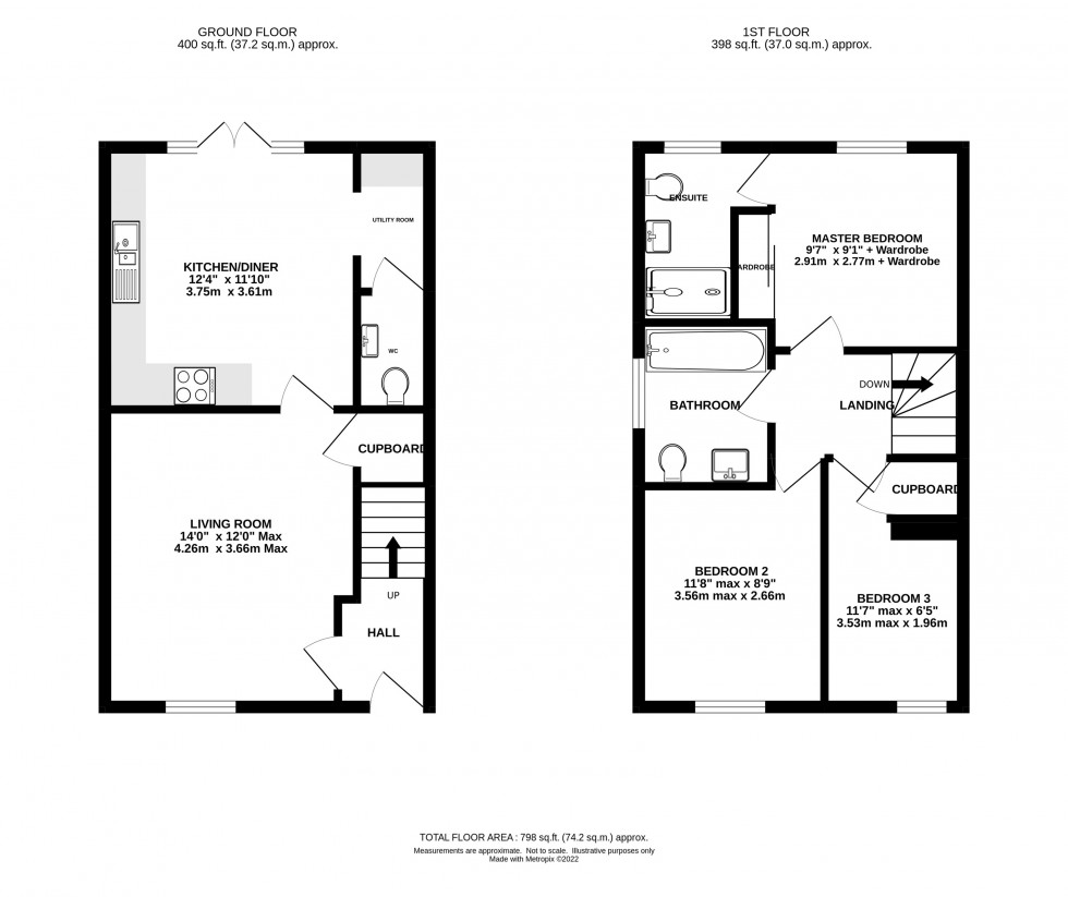 Floorplan for Bluebell Road, Holmes Chapel