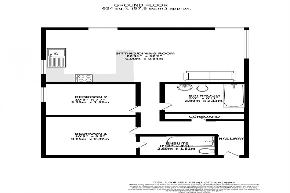 Floorplan for Central Place, Station Road, Wilmslow