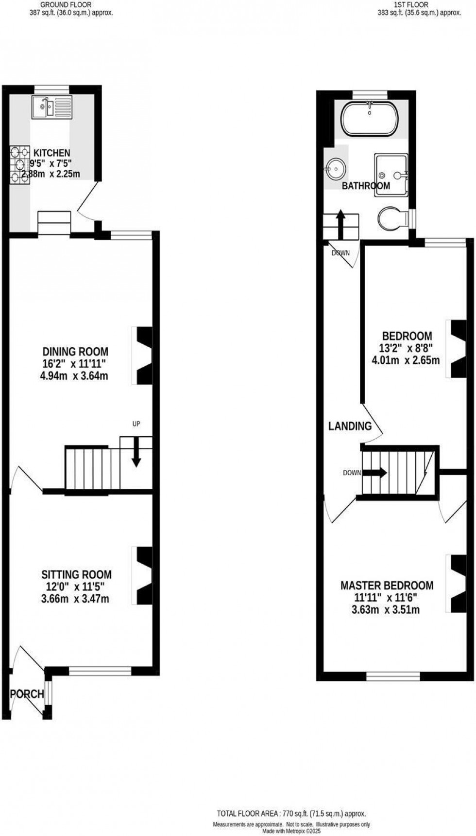 Floorplan for Middle Walk, Knutsford