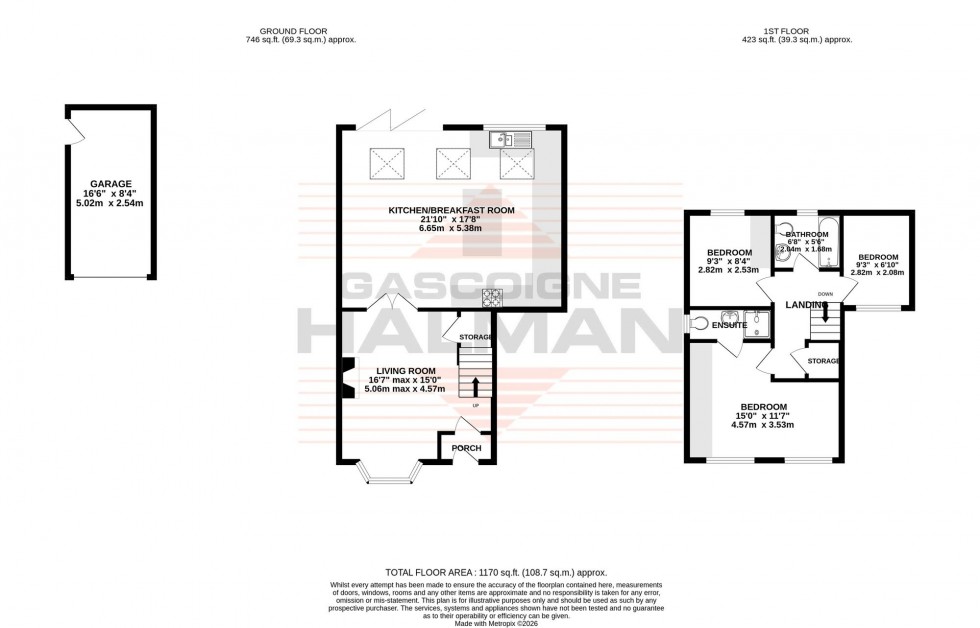 Floorplan for Carnegie Close, Sale, M33
