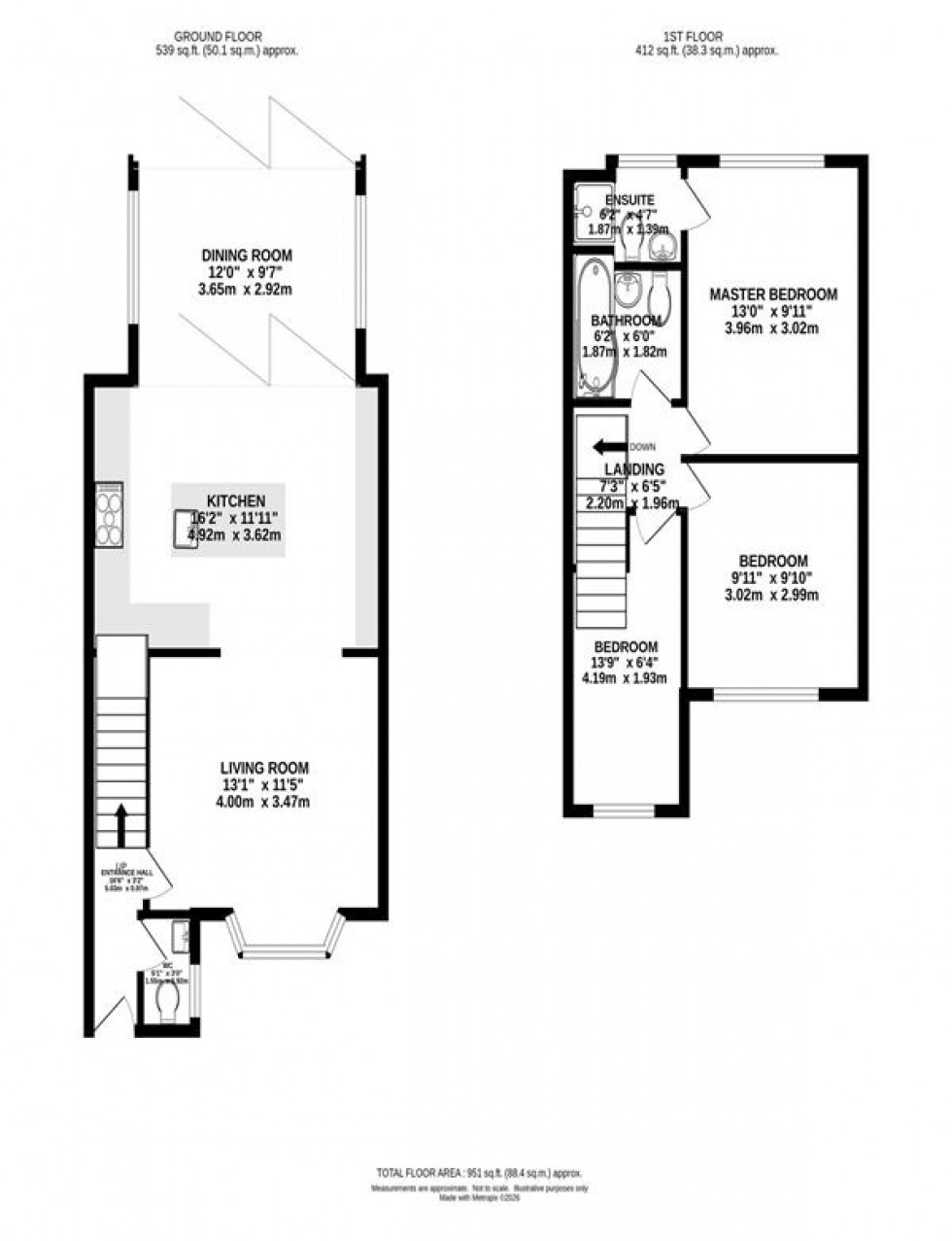 Floorplan for Ollerton Close, Northenden