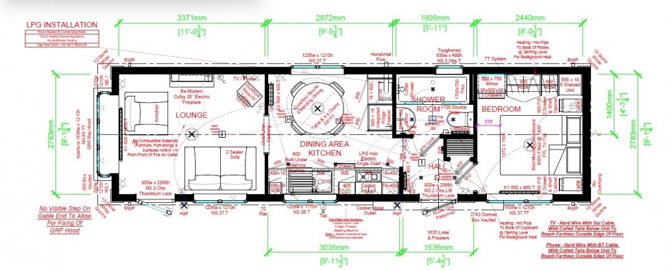Floorplan for Meadow House Park, Badcocks Lane, Spurstow, Tarporley
