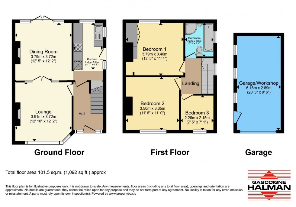 Floorplan for Sulby Avenue, Warrington