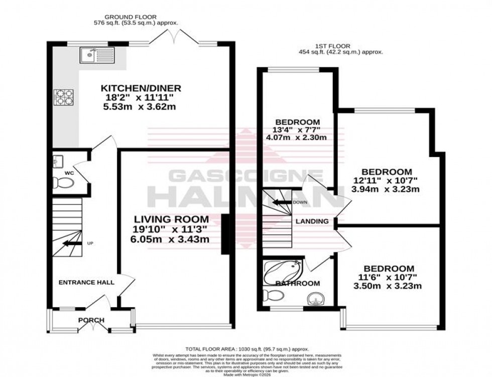 Floorplan for Saville Road, Gatley, Stockport