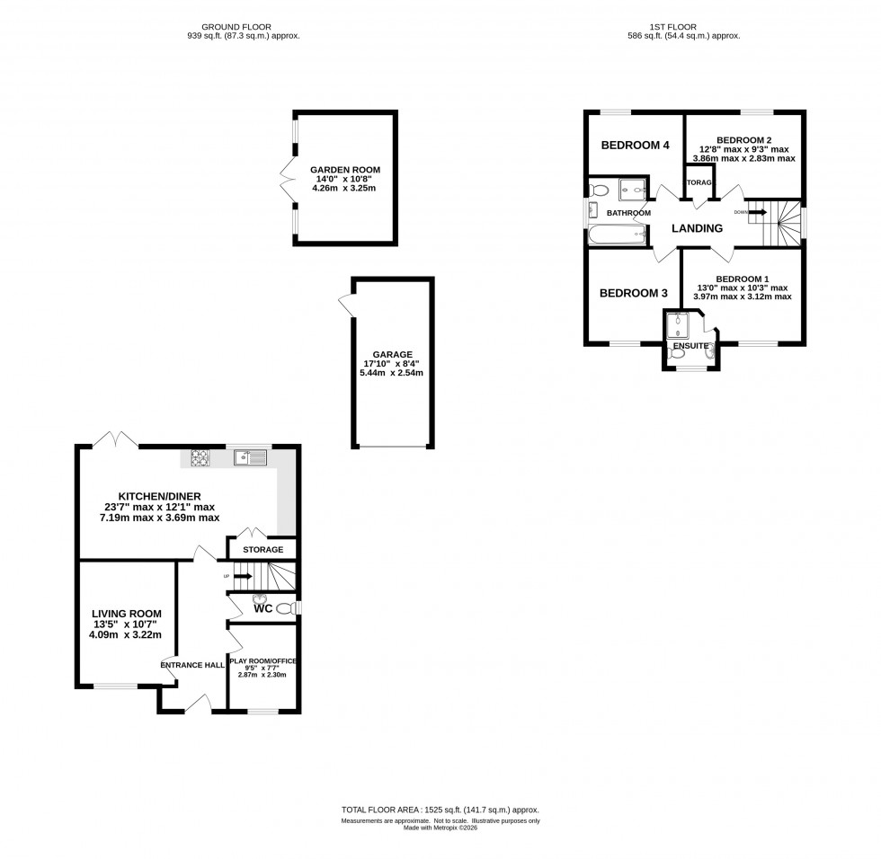 Floorplan for Waterwheel Way, Bollington, Macclesfield