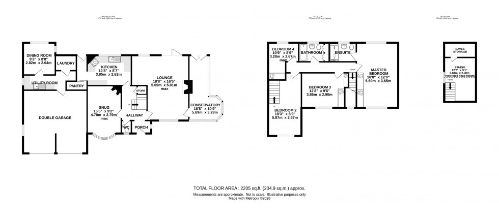 Floorplan for Meadow Drive, Prestbury, Macclesfield