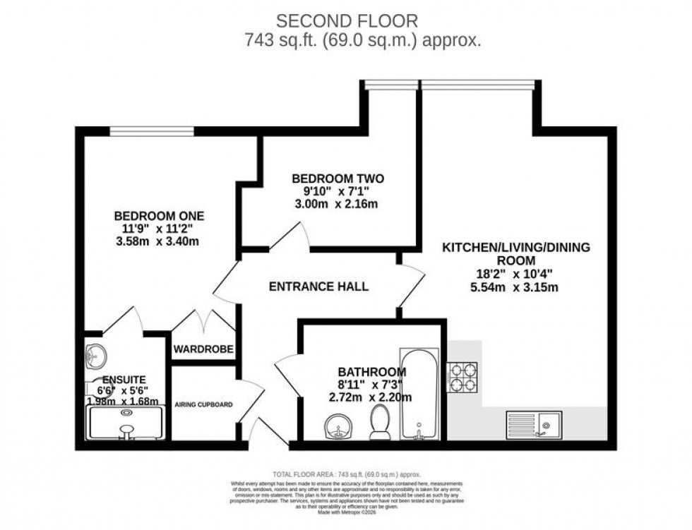 Floorplan for Lauriston Close, Sharston