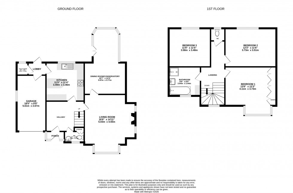 Floorplan for Manor Close, Wilmslow
