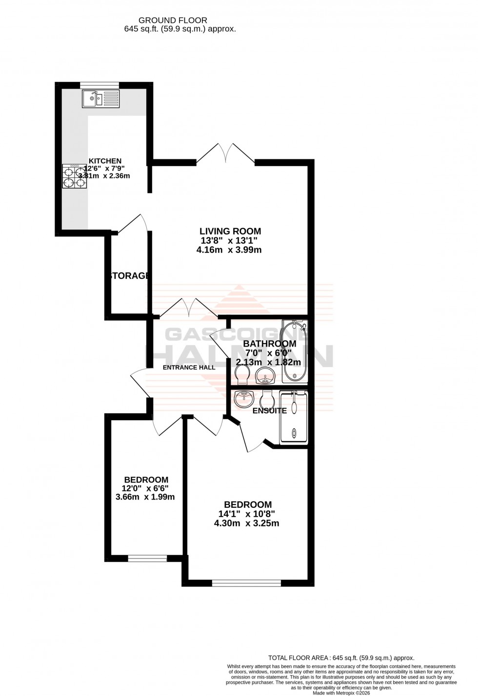 Floorplan for Bridgewater Street, Sale