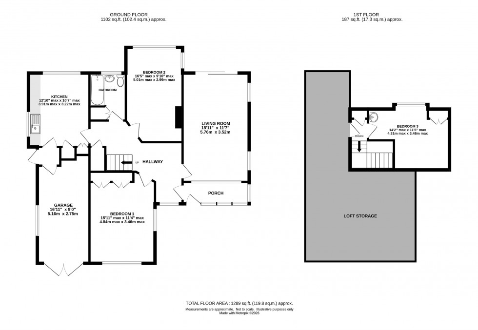 Floorplan for Springfield Road, Mobberley, Knutsford