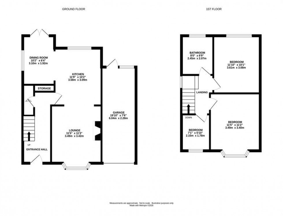 Floorplan for Ivy Road, Macclesfield