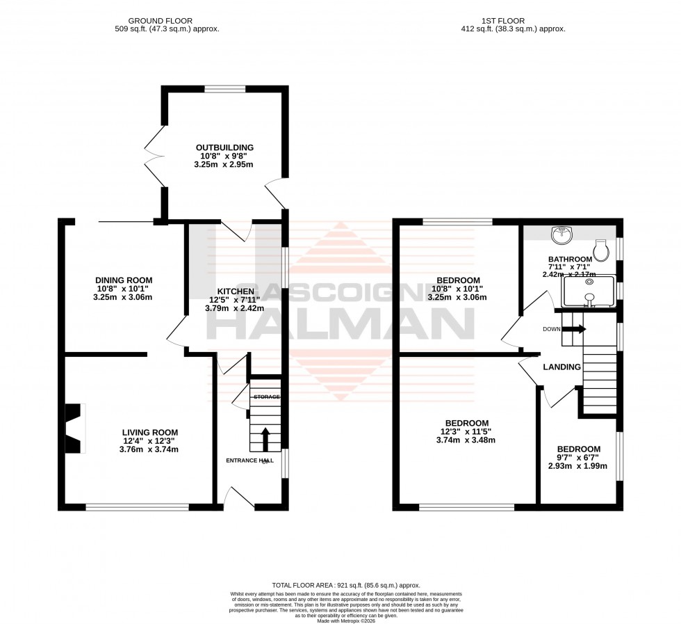 Floorplan for Peover Avenue, Sale