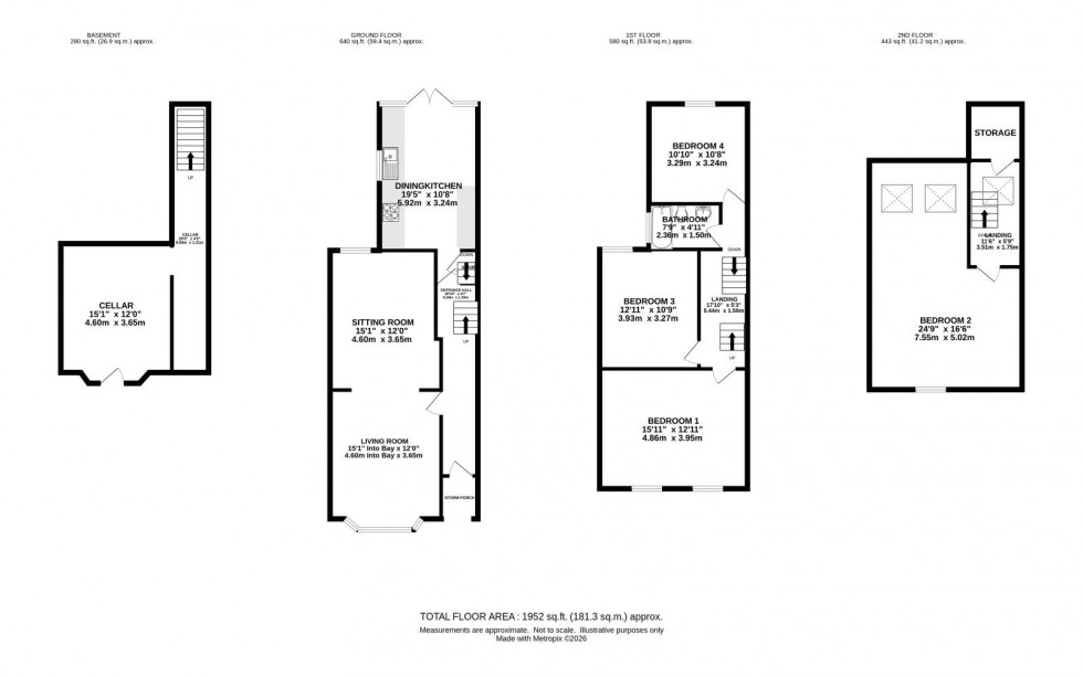 Floorplan for Walsingham Avenue, West Didsbury