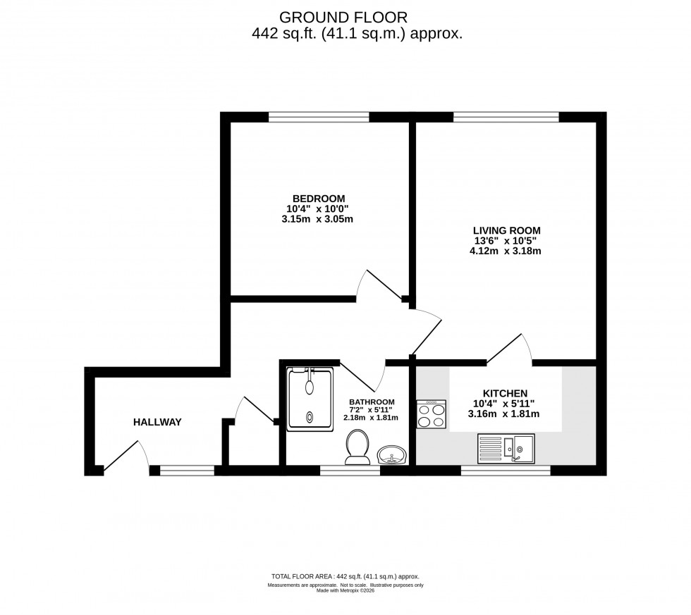 Floorplan for Trinity Court, Green Street, Knutsford