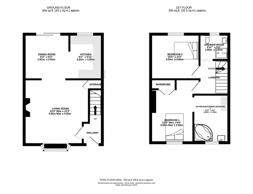 Floorplan for Oakfield Road, Altrincham