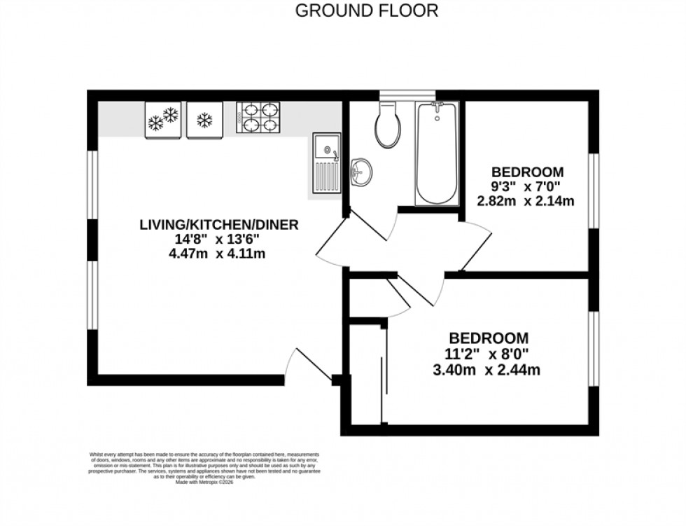 Floorplan for Laburnum Court, Lymm