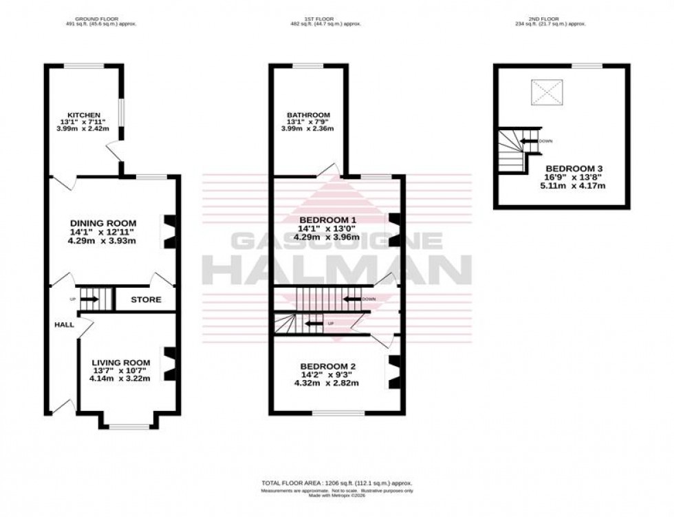 Floorplan for Niagara Street, Davenport