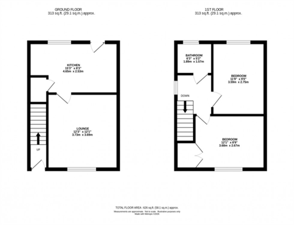 Floorplan for Ash Grove, Macclesfield