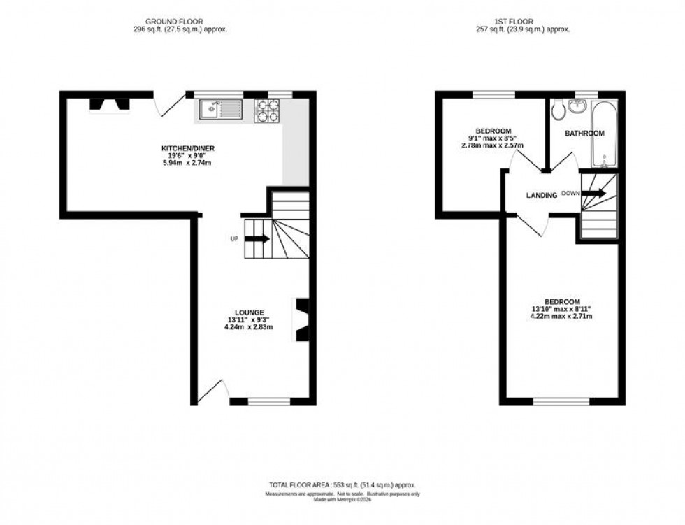 Floorplan for Manchester Road, Chapel-En-Le-Frith, High Peak
