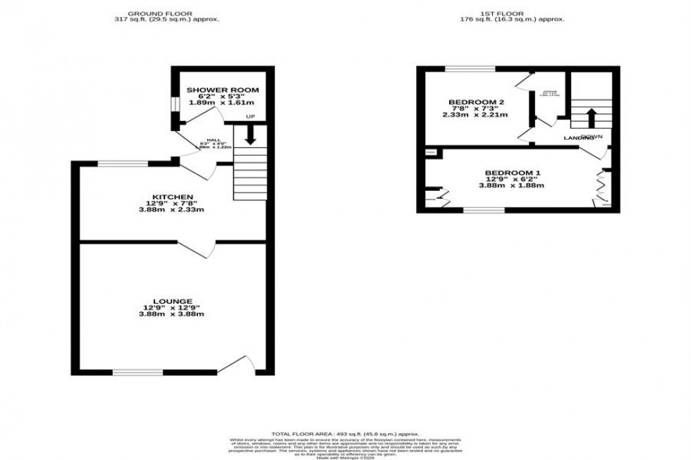 Floorplan for Park Lane, Poynton